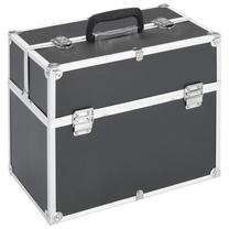 Lagaminas kosmetikai VLX Aluminium 91833, juoda sp., 37 x 24 x 35 cm