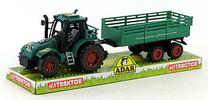 Žaisliniai traktoriai su priedais Tommy Toys, žalia sp.