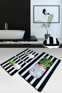 Vonios kilimėlių rinkinys Foutastic Aloevera 359CHL4456, įvairių spalvų, 60 cm x 100 cm