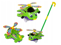 Stumiamas žaislas Lean Toys Plane, 50 cm, žalia sp.