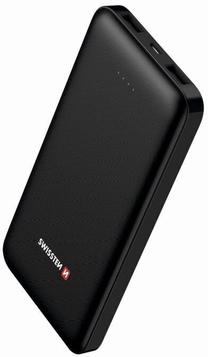 Lādētājs-akumulators (Power bank) Swissten, 10000 mAh, melna krās.