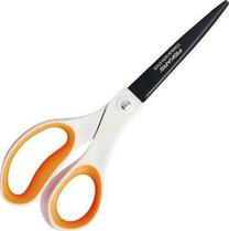 Žirklės Fiskars Non-Stick, paprastosios, balta sp./oranžinė sp.