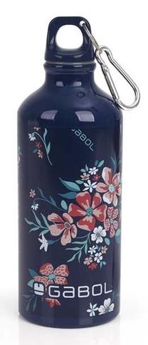 Ūdens pudele Gabol 11G233048, zilimelns krās., alumīnijs, 0.6 l