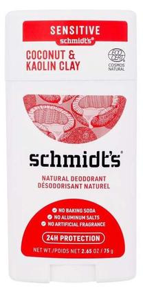 Ķermeņa dezodorants Schmidt's Coconut & Kaolin Clay, 75 g