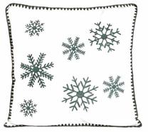 Kalėdinis dekoratyvinės pagalvėlės užvalkalas Homla Oriel, balta/žalia, 45 cm x 45 cm