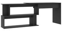 Rakstāmgalds VLX Modern Corner 801100, 200 cm x 50 cm, 76 cm, pelēka krās.