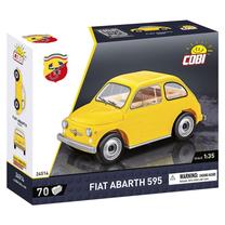 Konstruktorius, automobilis Cobi Klocki Fiat Abarth 595 24514, 70 vnt., geltona sp.