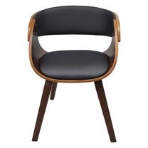 Kėdžių rinkinys VLX Bent Wood 270044, ruda sp./juoda sp., 52 cm x 53 cm x 70 cm, 4 vnt.