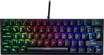 Vadu spēļu tastatūra Surefire KingPin M1 Red, Angļu (US), melna krās.