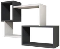 Sieninė lentyna Kalune Design Afro 835PUQ1674, antracito sp., 51 cm x 20 cm x 90.6 cm