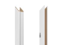 Vertikali durų stakta Domoletti, 209.7 cm x 14 - 18 cm x 1 cm, dešininė, balta sp.