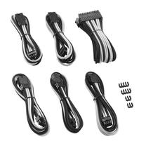 Vads Cablemod PRO ModMesh Cable Extension Kit, balta krās./melna krās.