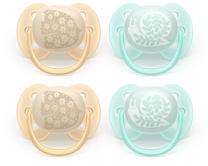 Knupīšu komplekts Philips Avent Ultra Soft, 0 mēn., dzeltena krās./zaļa krās.