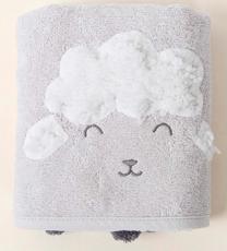 Vaikiškas rankšluostis Foutastic Baby Wooly, šviesiai pilka sp., 50 cm