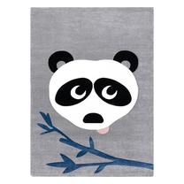 Kilimas vidaus Hakano Tinies Panda 2, balta sp./juoda sp./mėlyna sp., 190 cm x 140 cm
