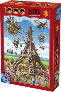 Dėlionė D-Toys Eiffel Tower 446197, 68 cm x 47 cm, 1000 vnt., įvairių spalvų
