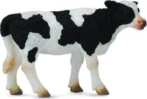Žaislinė figūrėlė Collecta Friesian Calf - Standing 88483, 7.6 cm, balta sp./juoda sp.