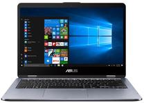 Portatīvais dators Asus Vivobook TP410UA-EC490T|1M21T, Intel® Core™ i3-7100U Processor (3 MB Cache, 2.4 GHz), 4 GB, 1256 GB, 14 ", Intel HD, sudraba krās., EN, Windows