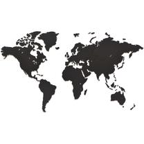 Деревянный пазл VLX MiMi Innovations Wooden World Map Luxury 425856, 90 см x 54 см, 275 шт., черный цв.
