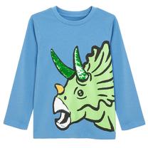 Krekls ar garām piedurknēm, neformāls, zēniem Cool Club CCB2810946, zila krās., 104 cm
