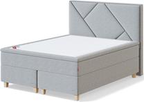 Lova dvigulė Sleepwell Red Bolshoi Medium, 180 x 210 cm, šviesiai pilka sp., su čiužiniu