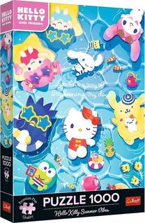 Dėlionė Trefl Hello Kitty Summer Vibes 12067, 68.3 cm x 48 cm, 1000 vnt., įvairių spalvų