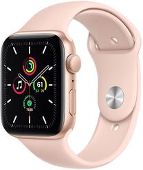 Viedais pulkstenis Apple Watch SE GPS 44mm Aluminium, rozā krās.
