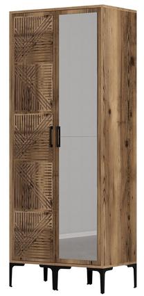 Spinta Kalune Design Kumsal PR, riešuto sp., 47.5 cm x 80 cm x 201.4 cm, su veidrodžiu