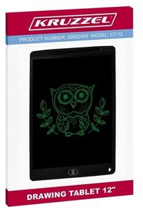 Доска для рисования Kruzzel Drawing Tablet, черный цв./зеленый цв.