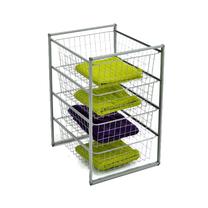 Krepšių sistema Necos SBK69M, 50 cm x 43 cm, pilka