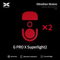 Datorpeles pēdas X-raypad Obsidian Skates Logitech G Pro X Superlight 2, 2 gab.