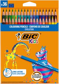 Spalvoti pieštukai Bic, 36 vnt.