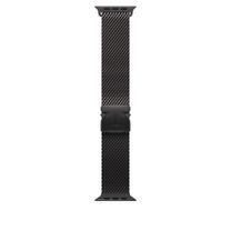 Pulksteņa siksniņa Apple Titanium Milanese Loop, 49 mm Large, melna krās.