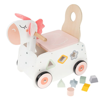 Деревянная игрушка-толкатель Smiki Wooden sorter horse 7167036, 7 шт., белый цв.