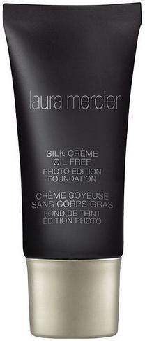 Šķidrā grima bāze Laura Mercier Silk Creme Oil Free Photo Edition, 01 rose ivory, 30 ml