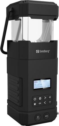 Žibintas Sandberg Survivor All-in1 10000 420-90, 14 cm/Juoda sp.