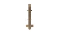 Соединение плинтуса Cezar MasterLine W-PS-LL2ML60-M452, 1.6 см x 6 см x 1.5 см, светло-коричневый цв., 2 шт.