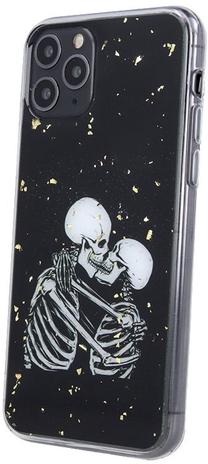 Чехол для телефона OEM Romantic Skeletons 1, белый цв./черный цв., Samsung