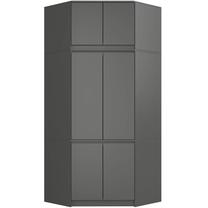 Spinta Akord Furniture Factory S100, grafito, 100 cm x 50 cm x 235 cm