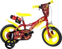 Vaikiškas dviratis Dino Bikes Flash 612L-FH, raudona sp./geltona sp., 9", 12"