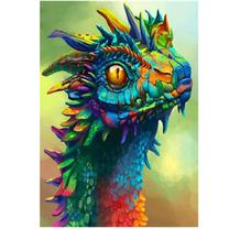 Deimantinė mozaika Dragon Head, įvairių spalvų