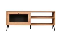 ТВ стол Kalune Design Calvin 140, дубовый цв./черный цв., 41 см x 138 см x 55 см