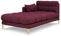 Sofa Micadoni Home Mamaia Chaise Longue, bordo sp., kairinė, 185 x 102 cm x 75 cm
