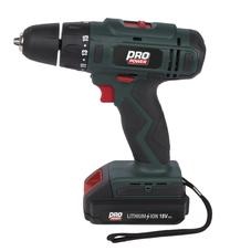 Akumulatora skrūvgriezējs - urbis ar bateriju Powerplus POWP8040, 18 V, 2 Ah