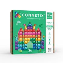 Magnētiskais konstruktors Connetix Bright Creative CT-B-00104-CR, 104 gab., daudzkrāsaina
