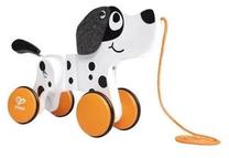 Игрушка на веревочке, собака Hape Pull Along Dalmatian, белый цв./черный цв.