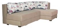 Kampinė sofa Bodzio Judyta, šviesiai ruda sp., 225 x 155 cm x 77 cm