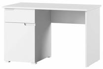 Rašomasis stalas su spintele Szynaka Meble Selene 14, 120 cm x 67 cm, 76 cm, balta sp.