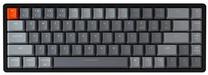 Klaviatūra Keychron K6 HS Gateron Blue DE, juoda sp./pilka sp. Prekė su pažeista pakuote.