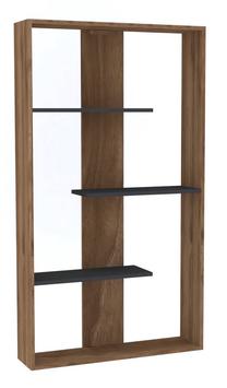 Pastatoma lentyna Kalune Design Dante 835PUQ3667, antracito sp./riešuto sp., 160 cm x 90 cm x 22 cm